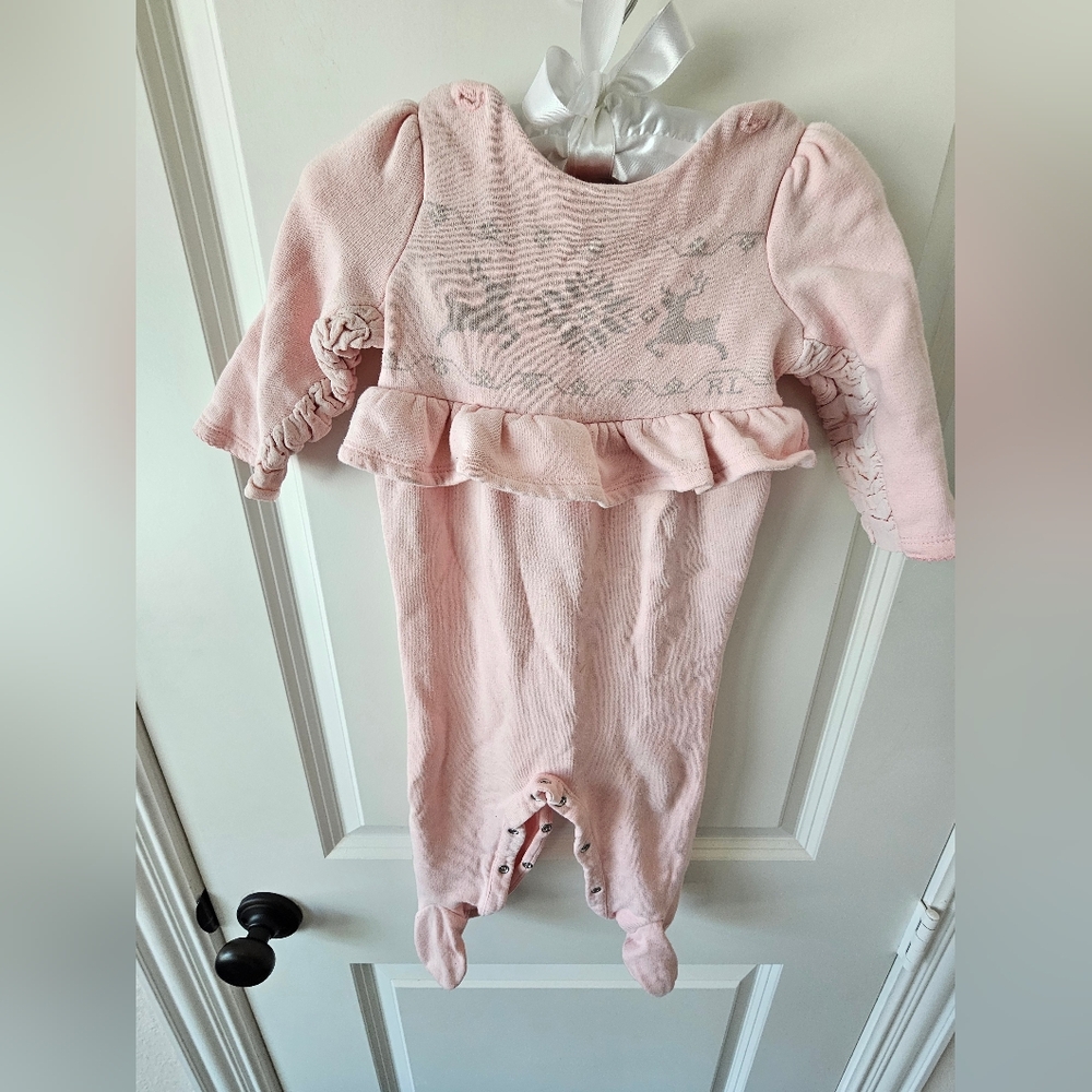 Ralph Lauren Pink Kids Footie One Piece